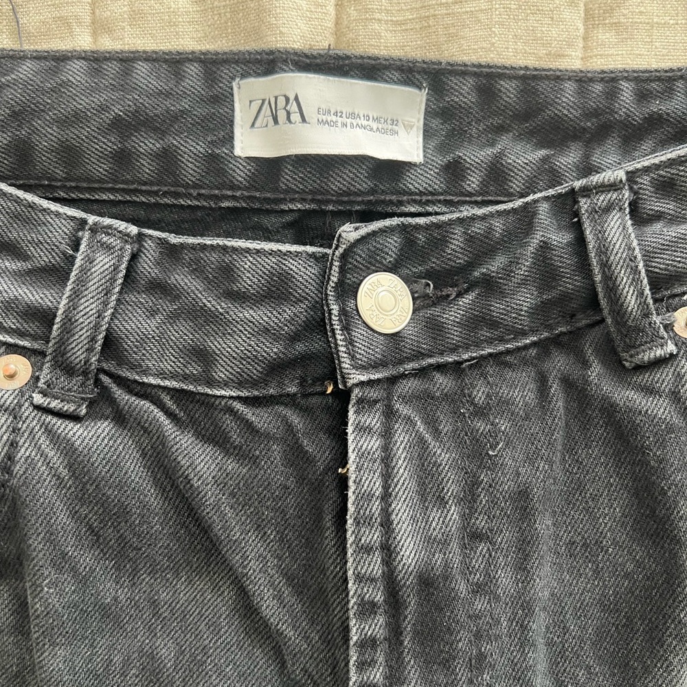 Black Zara wide leg jeans - Picture 2 of 5